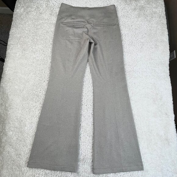 Athleta Delancey Herringbone Flare Pants Buff Grey - Picture 3 of 10